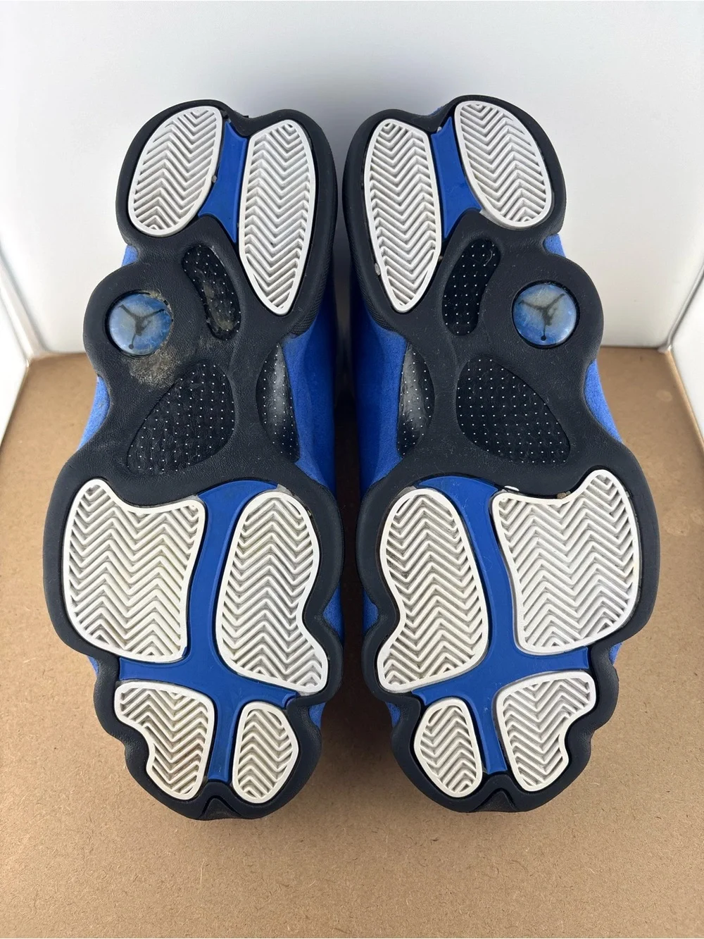 Nike Air Jordan 13 Retro White Hyper Royal Blue 414571-117 Men’s Size 10.5